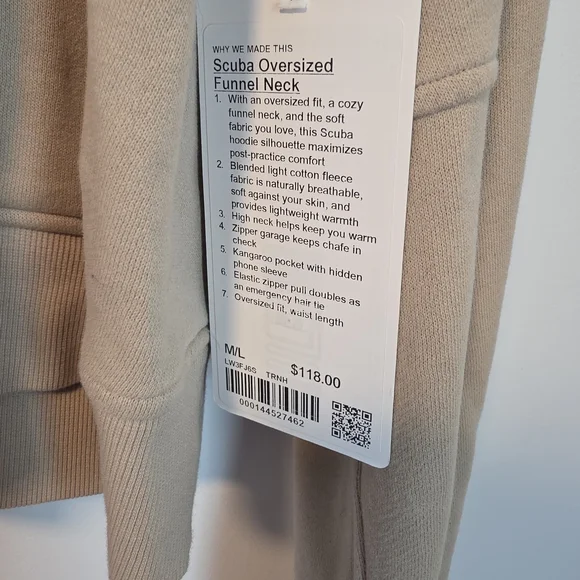 lululemon athletica funnel neck scuba Trench M/L - Picture 2 of 3